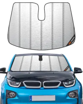 M-ss564 Pigenius Windshield Sun Shade For Bmw I3 2014-2021 Heavy-duty Thick Blackout Front W Inch