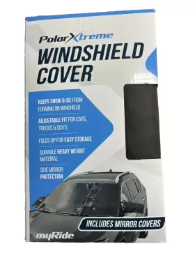 Polar Extreme 841421173290 Universal Windshield Cover With Mirror Covers New