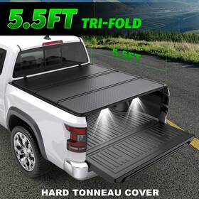 Poleparts X1m42402x 5.5ft Hard Bed Truck Tonneau Cover 3-fold/ 4-fold For 2007-2013 Toyota Tundra