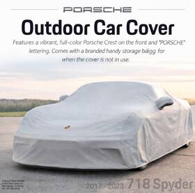 Porsche 982-044-000-31 Genuine 718 Spyder Outdoor Car Cover Plus 2017-2023 Beige 98204400031