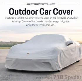 982-044-000-31 Porsche Genuine 718 Spyder Outdoor Car Cover Plus 2017-2023 Beige 98204400031