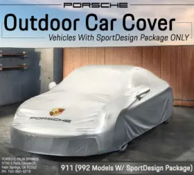 992-044-012-06 Porsche Genuine 911 992 Outdoor Car Cover - Sportdesign Package
