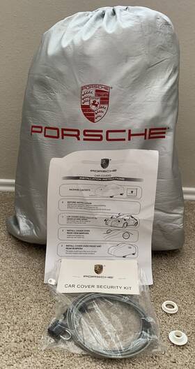 Porsche Pna508996 911 996 Factory Outdoor Cover Pna-508-996 Bag Lock 1999-2005 Silver