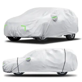 Lt1d02u4m5q7p48aa000v5 Qualencey Car Cover Custom Fit For Honda Crv Toyota Rav4 / Silver