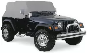 Rampage Products 691161705820 Cab Cover Door Flaps For Jeep Wrangler Yj Grey
