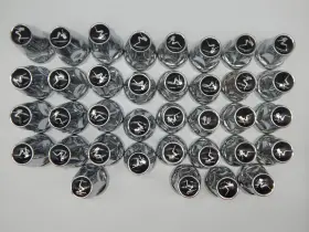 Rp-33slb10 Roadpro Set Of 36 New Inch Old School Chrome Sitting Lady Lugnut Covers Ef690