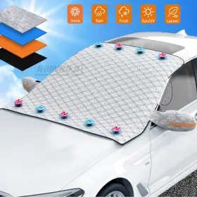 Yj-20250416-5 Roinroji Car Truck Suv Windshield Cover Winter Snow Ice Rain Frost Guard Van Sun Shade