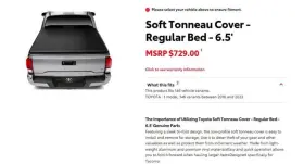 Rc49420600 Rough Country Toyota Tacoma 3rd-gen Soft Bed Cover