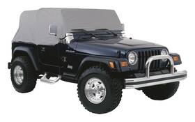 Rt Offroad 848399083149 Off-road Cc10009 Water Resistant Gray Cab Cover For 1976-86 Jeep Cj-7