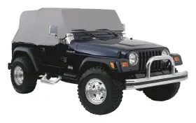 Rt Offroad 848399083163 Water Resistant Gray Cab Cover For 92-06 Jeep Yj Tj Wrangler Without Unltd. Pkg