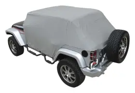 Rt Offroad 848399090031 Fits 2007-2018 Jeep Wrangler 4 Door Grey Waterproof Storage Cab Cover