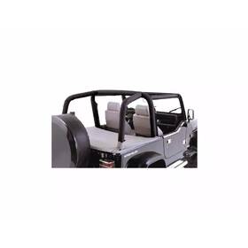 Rugged Ridge 13612.15 Black Denim Fabric Full Roll Bar Cover Kit For 97-02 Wrangler Tj