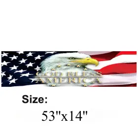 St136 Ry Auto 1pc Usa Flag Eagle Graphic Rear Windshield Decal Sticker For Car Suv Pickup Etc