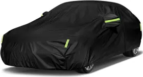 Amd005376 Sailnovo Hb A7 B1 Car Cover Waterproof All Fit Hatchback Up To 177 Inch Black