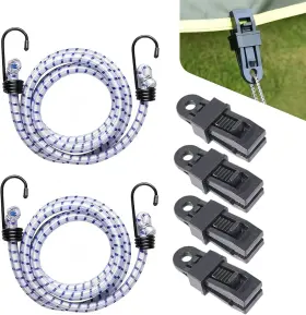 Sepmpn15 Sephile Pack-6 Gust Straps Car Cover Wind Protector 5.08ft X 0.31in White