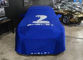 Shelby Csbluesstswhte2 2005-2025 Blue Car Cover Indoor