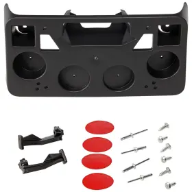 Gmcama16c-90lbu Sherman Parts 195976323304 License Plate Bracket For 19-23 Chevy Camaro Front Coupe Black Lt/lt1 Models