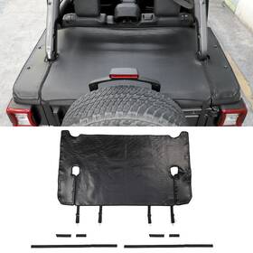 Shineka Shineka200126032317 For Jeep Wrangler Jl 4door Cargo Trunk Isolation Cover Soft Top Bikini Guard Pad