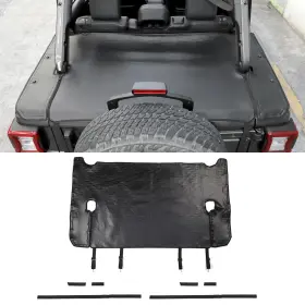 Shineka2026032317 Shineka Rear Trunk Soft Top Bikini Isolation Cover Trim Pad For Jeep Wrangler Jl 4door