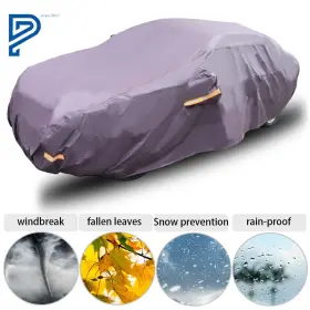 Po266675lt Silscvtt Polyester Full Car Cover For 3xxl Yxl A5 Sun Uv Rain Dust Waterproof Breathable