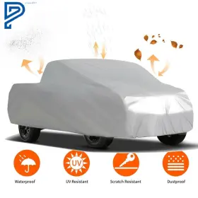 Po394225lt Silscvtt 190t Polypropylene Truck Cover Outdoor Tough Waterproof Uv Rain Pickup Universal