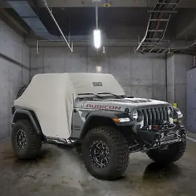 1070 Smittybilt Cab Cover With Door Flaps Gray For 18-22 Jeep Wrangler Jl 2.dr