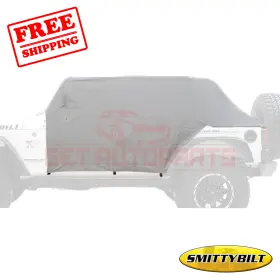 Smittybilt 743593027725 Cab Cover With Door Flaps Polypropylene For Jeep Wrangler 87-91