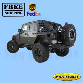 L470338 Smittybilt Exterior Cargo Net Cres Matte For Jeep Wrangler 2007-2016