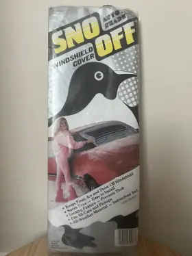 Sno Off 019912345673 Vintage Sunglasses Windshield Cover Sno-off Keeps Snow Ice Frost Sleet Used