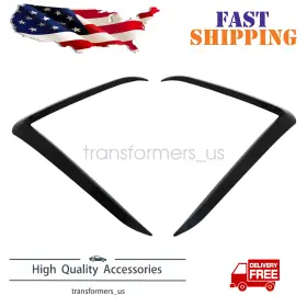 W2.qrlb01.l Soillar Fit 2025 26 Tesla Model Y Juniper Black Front Bumper Fog Lamp Wind Knife Spoiler