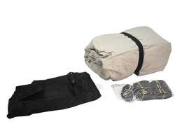 Solim Zkc2-18-gr Trailerable 1200d Pu Heavy Duty Pontoon Boat Cover 22-24ft Waterproof