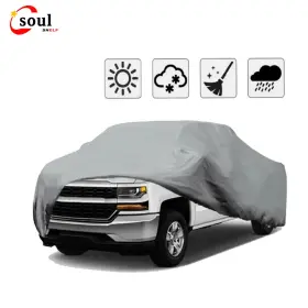Ss265374 Soulshelf For Pickup Truck Cover Outdoor Breathable Waterproof Sun Uv Rain Dust Protection