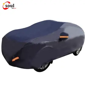 Ss30544 Soulshelf Universal Full Car Cover Waterproof Outdoor All Weather Protection Suv Yxl Blue