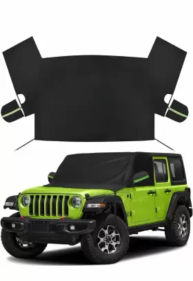 Zfn0012 Sportuli Windshield And Front Side Window Snow Cover Replace For Jeep Wrangler