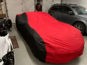 27176001 Sr1 Performance C7 Corvette Ultraguard Plus Car Cover - Indoor/outdoor Protection Red/black