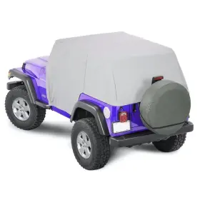 J0058181 Steinjager For Jeep Wrangler 1997-2006 Vinyl Gray Denim Cab Cover
