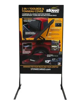D188009-1 Stowe Cargo Systems Point Of Purchase Display Board And Frame