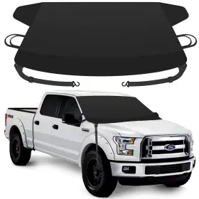 Sunny Color 725983996125 Extra Large Windshield Cover For Ice And Snow Upgraded Thicken Oxford Car Wi