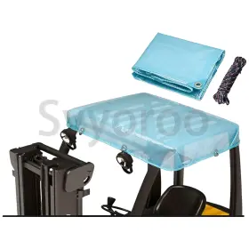 Svyoroo 607613659436 53 X 45in Universal Forklift Cover Semi-transparent Uv Protection Rain