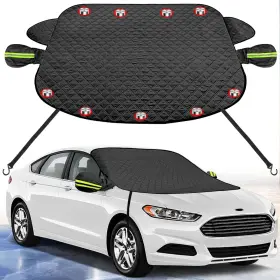 Tanyaxue 607609088455 Windshield Snow Cover With Magnetic Edges - Winter Frost Protector For Cars S