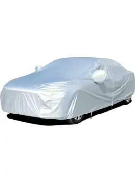 Tecoom 650226686061 Waterproof Uv-proof Windproof Car Cover With Zipper And Lock Fits Sedans 170-190 Inch