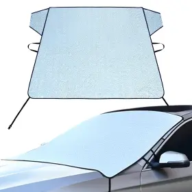 Tecoom 768834687452 Windshield Snow Ice Cover For Car Sedan Suv Winter Summer Front W