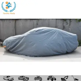Tfp27183tp Terrific-parts 3xxl Car Cover Uv Scratch Resistant Outdoor Waterproof Rain Durable New Gray