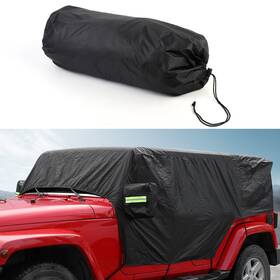 Tesin 61147qw12511fwat01w Black Waterproof Snow Rain Uv Protect Cover For Jeep Wrangler Jk Jl 07 Exterior