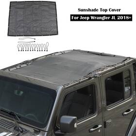 Tesin Tesin012026040236 For Jeep Wrangler Jl Gladiator Jt 18 4door Sunshade Mesh Top Bikini Uvprotector