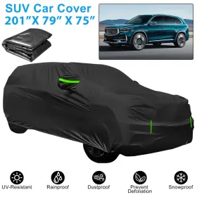 Thesiliconvalley 601549175060 Xxl Large Waterproof Full Suv Car Cover Snow Dust All Weather Protector Outdoor