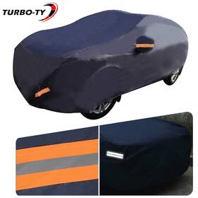Tinvhy 906270 Waterproof Snow Car Cover Universal Peva Breathable Protection For Sedan Blue