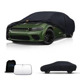 Tozaroa To-hnt-150d-black-3xl 0 Inch Heavyduty Waterproof Car Cover For Sedan/coupe 194203 With Storage Bag