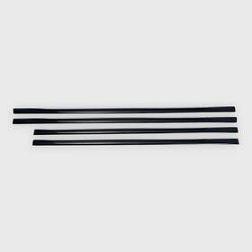 Trim Illusion Sm6103blk-23 Sm6103blk Chrome Tape-on Door Molding Fits Set Nissan Titan Crewmax 17-19