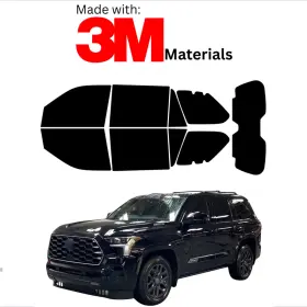 1267559 Trueline Automotive Precut Window Tint For Toyota Sequoia Suv 23-25 Stable Ceramic Made With 3m